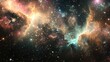 © Fatah - Colorful cosmic nebula.  Vast expanse of space filled with vibrant, swirling nebulae, stars, and galaxies
