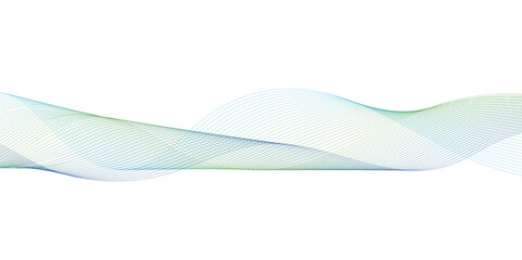 Wall Mural - abstract modern colorful wavy stylized blend liens and technology lines on white background. blendin