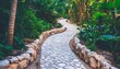 © rumput - Winding path through lush garden