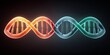 © patpongstock - genome editing concept. Abstract DNA double helix illustration on dark background