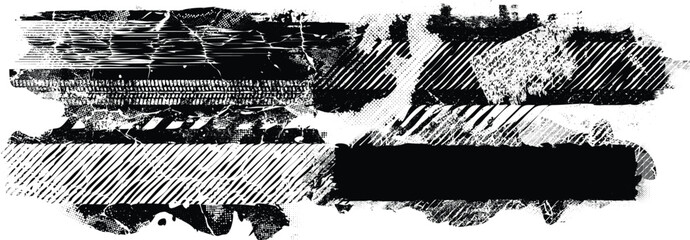Leinwandbilder - Grunge textured banner with rough edges. Speckled texture. Overlay grunge texture . Simply place texture over any object to create grunge effect . Banner with scratched surface for your design.