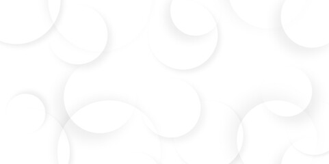 Fototapete - Abstract background with circle white abstract geometric background with soft light white paper circles in design .Gray abstract. Modern design background for report and project presentation template.