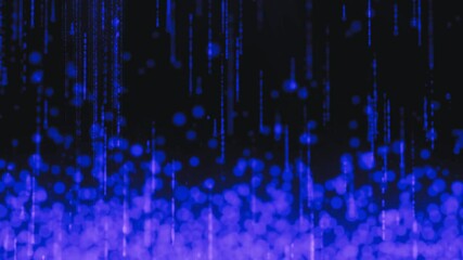 Wall Mural - abstract blue background with particles