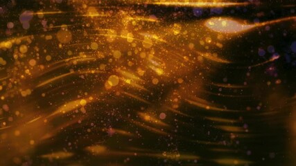 Wall Mural - abstract golden waves