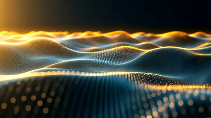Wall Mural - Abstract Waves of Light Forming Colorful Patterns