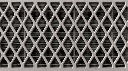 A metal mesh with a black background