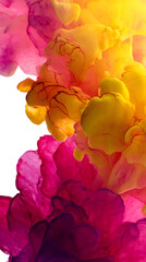 Wall Mural - colors cascade: a mesmerizing display of vibrant hues swirling and blending together in a breathtaki