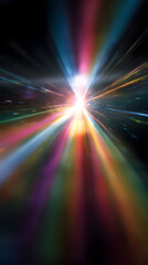 Wall Mural - chromatic convergence: capturing a dynamic explosion of color, light, and energy, this abstract imag
