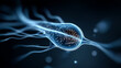 © Dmitry - Hyper-realistic close-up of a single sperm cell on dark background
