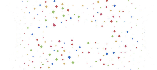 Aufkleber -  Colorful confetti on white background