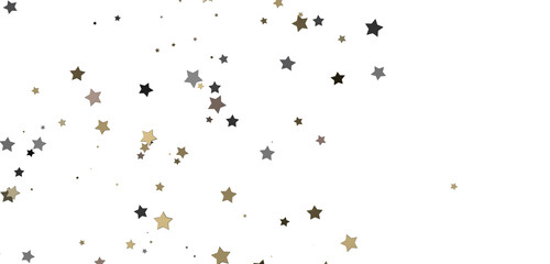Leinwandbilder - Descendant Christmas Constellations: Mind-Blowing 3D Illustration of Falling Festive Star Patterns