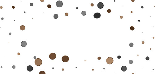 Poster -  Colorful assorted confetti with serpentine on white