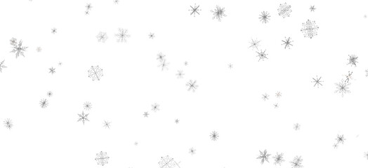 Poster - Glistening Snow Shower: Striking 3D Illustration Showcasing Falling Holiday Snowflakes