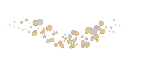 Fototapete - Enchanting Euphoria: Breathtaking 3D Illustration of Enchanting gold Confetti