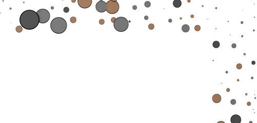 Poster - Multicolor confetti abstract background with a lot of falling pieces, isolated on a white background.