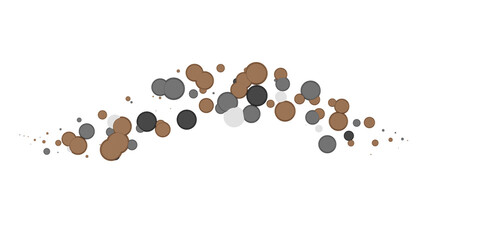 Poster - silver confetti explosion festive background