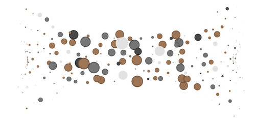 Poster - Multicolor confetti abstract background with a lot of falling pieces, isolated on a white background.