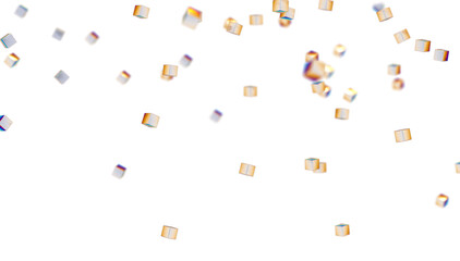 Aufkleber - abstract lines with dots over dark background.