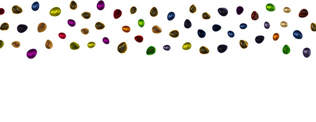 Poster - Perfect colorful handmade easter eggs