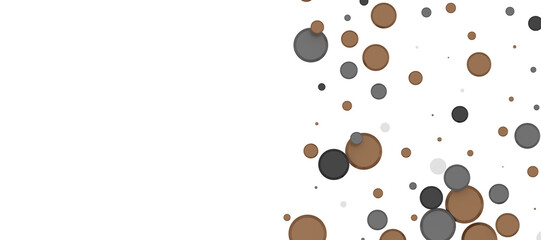 Poster - gold confetti background, isolated on transparent background In 3D PNG