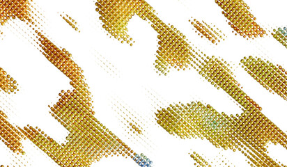 Poster - Golden sphere pattern, abstract background. Stock photo ideal for website banners, presentations, and digital designs.