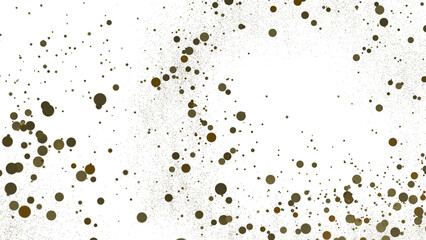 Fototapete - gold  Shower: Dynamic 3D Illustration of Dancing gold Confetti