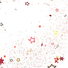 Poster - Stars - Festive christmas card. Isolated illustration white background. -
