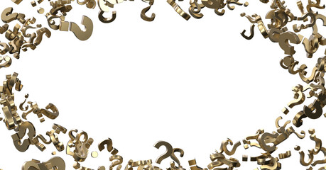 Fototapete - question marks, original 3d illustration