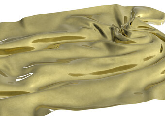 Poster - Golden waves of luxury gold texture abstract