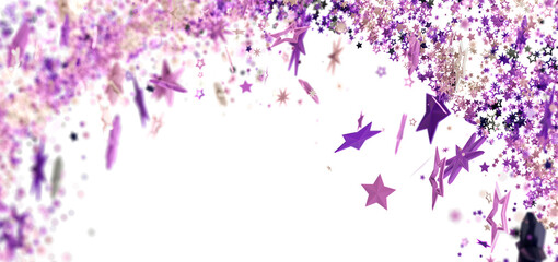 Aufkleber - Festive background with purple and pink stars. Perfect for celebrations!