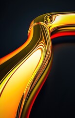 Wall Mural - Abstract view of golden pipes with sunlight, 