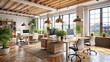 © imgstocker - Modern Industrial Office Design Natural Light, Wood Accents, and Biophilic Design Elements
