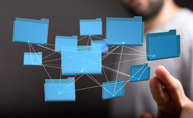 Aufkleber - Secure cloud storage, data sharing, and file management for efficient teamwork.