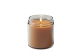 Isolated Scented Candle in Glass Jar Relaxing Ambiance