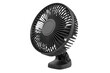 © อภินันท์ โนนแก้ว - Compact portable black oscillating personal desk fan with adjustable tilt for cooling and air circulation in office or home environments