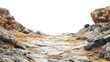 © Alpa - A vast barren rocky area stretches across the transparent. PNG