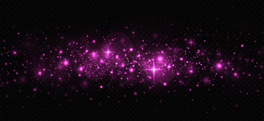 Wall Mural - sparkling dust, glowing stars, and a magical holiday shine. magic sparks and glittering stars with c