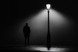 © resalovespixel - Man standing under a lamppost