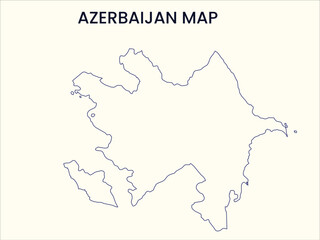  Map of Azerbaijan, Azerbaijan Map Vector Illustration.
