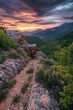 © Alexander Chaykin - Rocky trail with yellow wildflowers