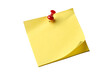 © Isolix - Sticky note pinned office memo reminder isolated on transparent background