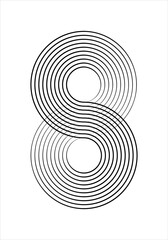 Wall Mural - speed lines in circle form. radial speed lines in circle form. white thick halftone dotted speed lin