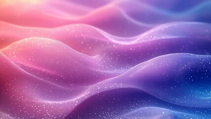 Wall Mural - abstract digital animation of flowing wavy patterns with sparkling effects. features a gradient of p