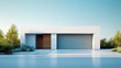 © rattana - Minimal architecture is depicted contemporary white house
