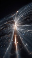 Wall Mural - Radiant Light Beams in a Cosmic Setting