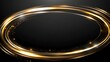 © Kang - Oval frame with golden light streaks