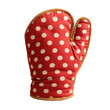 © Khaisan - Whimsical red polka dot oven mitt protects against heat while cooking