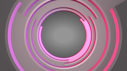 Wall Mural - abstract 3d rendering of rotating geometric shape. modern background, looped animation. seamless mot