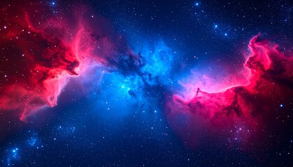 Poster - Colorful Nebula in Deep Space Background.