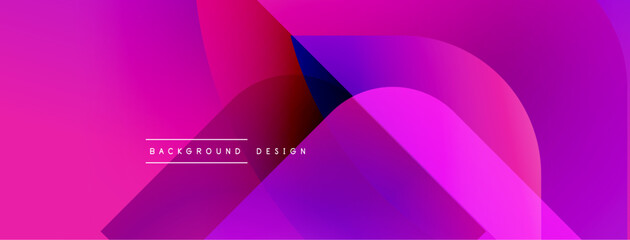 Poster - Abstract vibrant background. Pink, purple, blue gradients overlap creating dynamic visual effect. Text reads background design.